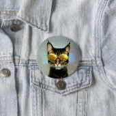 Coole Katzen für stilvolle Leute Button (Beispiel)