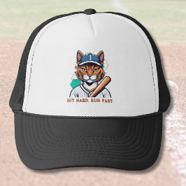 Coole Katzen Geschenke für Baseball-Spieler Liebes Truckerkappe