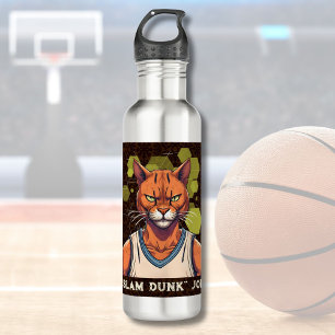 Coole Katzen Geschenke für Basketball Liebhaber Tr Edelstahlflasche