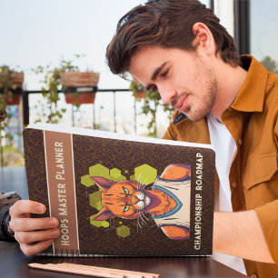 Coole Katzen Geschenke für Basketball Liebhaber Tr Notizblock