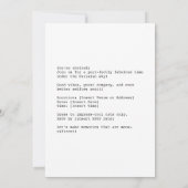 Coole Katzen in Paris Einladung (Rückseite)