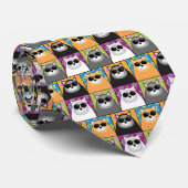 Coole Katzen-Krawatte Krawatte (Gerollt)