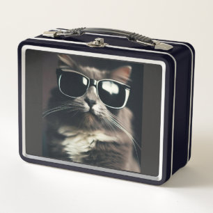Coole Katzen-Metall-Lunchbox Metall Brotdose