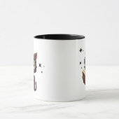 Coole Katzen mit Brillen lesen Bücher Tasse (Zentrum)