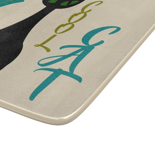 Coole Katzen-Mitte des Jahrhunderts Retro Schneidebrett (Ecke)