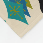 Coole Katzen-Mitte- des Jahrhundertsmoderne Fleecedecke (Ecke)