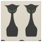 Coole Katzen-Mitte- des Jahrhundertsmodernes Retro Stoff (Nahaufnahme)