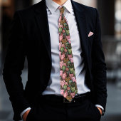 Coole Katzen Nahtlose Muster Krawatte - Rosa und G