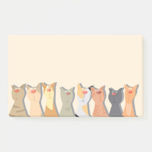 Coole Katzen Post-it Klebezettel