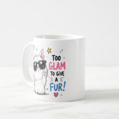 Coole Katzen-Sonnenbrillen-Design Kaffeetasse (Vorderseite Links)