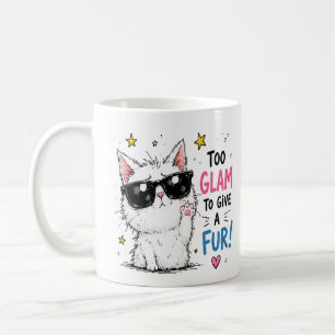 Coole Katzen-Sonnenbrillen-Design Kaffeetasse