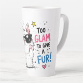 Coole Katzen-Sonnenbrillen-Design Milchtasse (Rechte Ecke)
