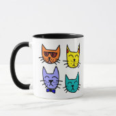 Coole Katzen Tasse (Links)