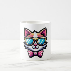Coole Katzen-Tasse – Skurriler Cartoon-Kaffeebeche Kaffeetasse