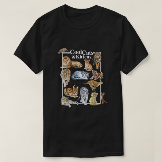 Coole Katzen und Kätzchen T-Shirt (Design vorne)