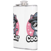 Coole Katzen-Vibes Flachmann (Links)