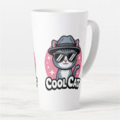 Coole Katzen-Vibes Milchtasse (Rechte Ecke)