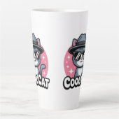 Coole Katzen-Vibes Milchtasse (Vorderseite)