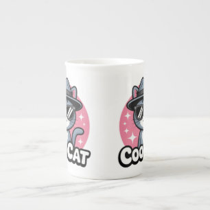 Coole Katzen-Vibes Porzellantasse