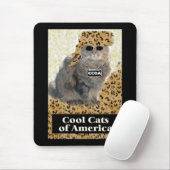 Coole Katzen von Amerika Mousepad (Mit Mouse)