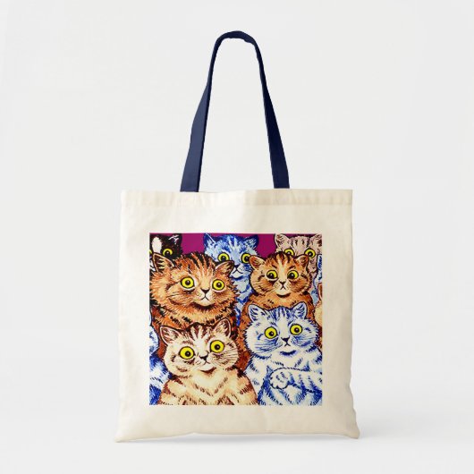 Coole Katzen von Louis Wain Tragetasche (Vorne)