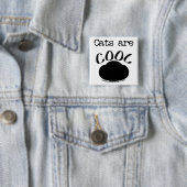 Coole Katzenauflage Button (Beispiel)