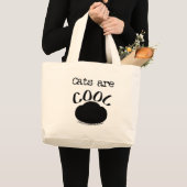 Coole Katzenauflage Jumbo Stoffbeutel (Vorderseite (Produkt))