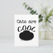 Coole Katzenauflage Postkarte (Stehend Vorderseite)