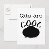 Coole Katzenauflage Postkarte (Vorne/Hinten)