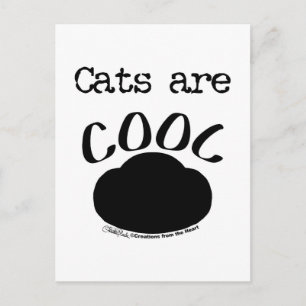 Coole Katzenauflage Postkarte