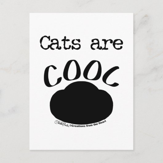 Coole Katzenauflage Postkarte (Vorderseite)