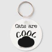 Coole Katzenauflage Schlüsselanhänger (Vorderseite)