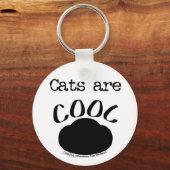 Coole Katzenauflage Schlüsselanhänger (Vorderseite)