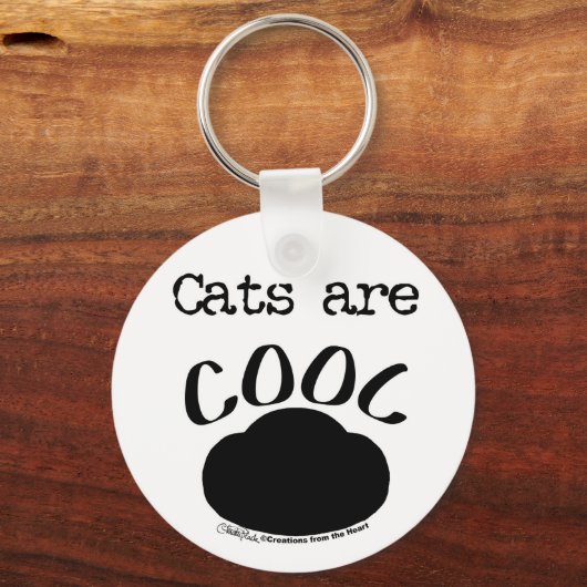Coole Katzenauflage Schlüsselanhänger (Vorderseite)