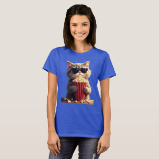 Coole Katzenfilmnacht | Lustiger Katzenliebhaber f T-Shirt