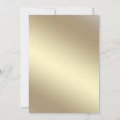 Coole Katzenkatze, schwarzer Goldballon, süß 16 Einladung (Rückseite)