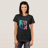 Coole Katzenkrawatte T-Shirt (Vorne ganz)