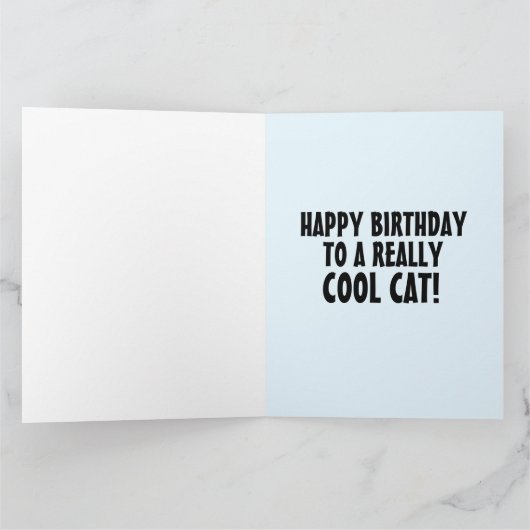 COOLE KATZGEBURTSKARTE KARTE (Innenseite)