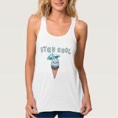 Coole Kawaii Funny Ice Creme bleibe Tank Top (Vorderseite)