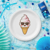 Coole Kawaii Ice Creme Pappteller (Party)