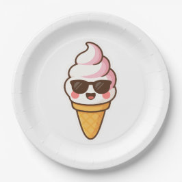 Coole Kawaii Ice Creme Pappteller