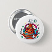 Coole Kawaii Marokkanische Tajine Button (Vorne & Hinten)