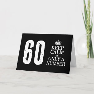 Coole Keep-Calm-Meme-angepasste 60. Geburtstagskar Karte
