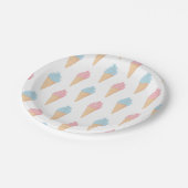 Coole Kegel Pappteller (Schrägansicht)