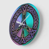 Coole keltische Knotenspen-Signalluhr Große Wanduhr (Winkel)