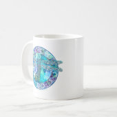 Coole keltische Libelle Kaffeetasse (Vorderseite Links)