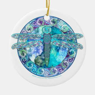 Coole keltische Libellen-Verzierung Keramikornament