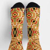 Coole Kente Remix Multiprint Socken (Oben)