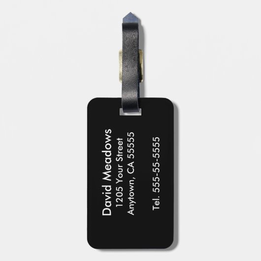 Coole Keyboard-Musik Gepäckanhänger (Rückseite vertikal)