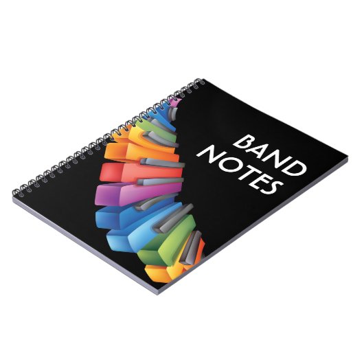 Coole Keyboard-Musik Notizblock (Linke Seite)